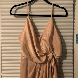 Light pink wrap dress